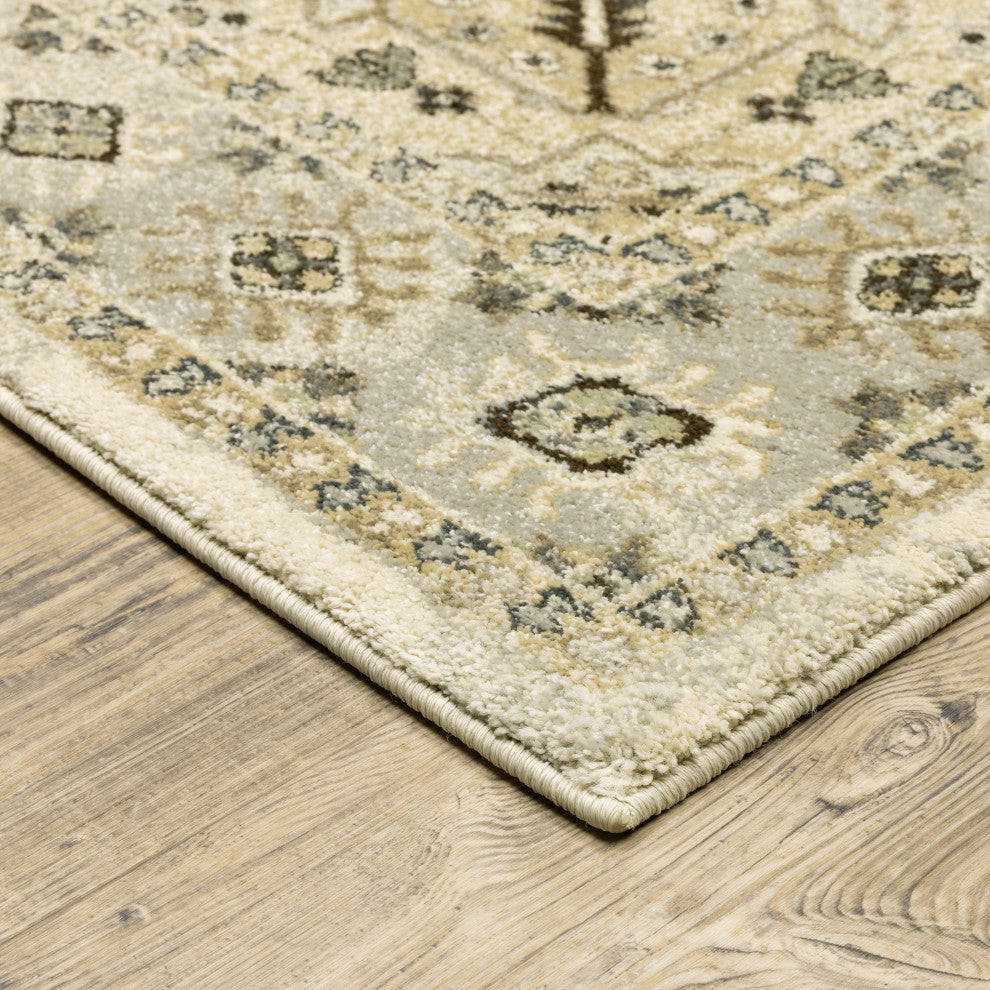 Oriental Weavers Florence Indoor Rug Beige/ Grey 9'10" X 12'10"