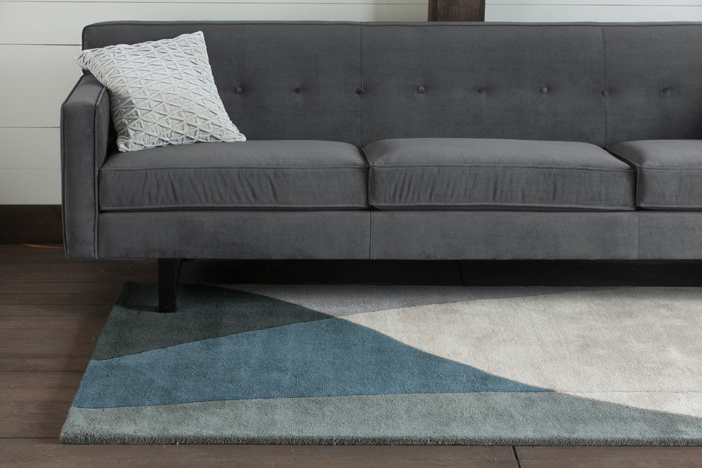 Bense Contemporary Area Rug, 7'9" Round