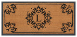 A1HC Hand-Crafted 24"x48" Rubber Coir Double/Single Monogrammed, L
