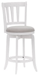 Hillsdale Presque Isle Slat Back Wood Swivel Stool, Counter Height