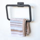 Chicago Series Black Bathroom Towel Ring