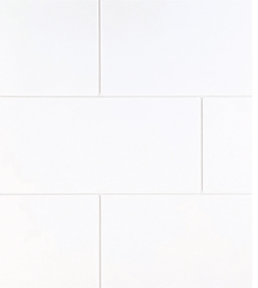 Transolid SaraMar 36"x36"x96" 6-Piece Shower Wall Kit with Extension, White