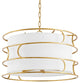 Reedley 5 Light Chandelier Vintage Gold Leaf