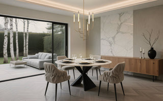 Calle 6-Light LED Chandelier, Brass