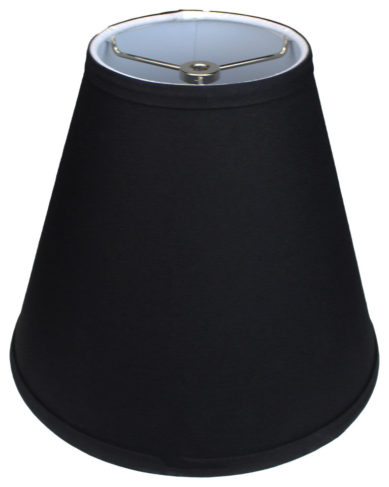 Fenchel Shades 5"x10"x9" Spider Attachment Empire Lamp Shade, Linen Black