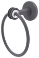 Clearview Towel Ring with Dotted Accents, Matte Gray