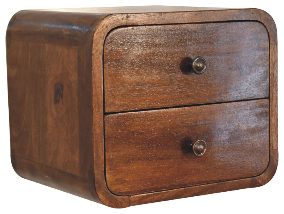 Floating Mini Chestnut Nightsand