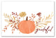 Grateful Watercolor Pumpkin Print on Canvas