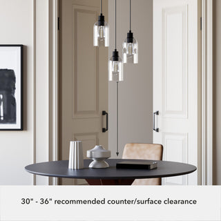 Hunter Lochemeade Noble Bronze 3 Light Cluster Ceiling Light Fixture