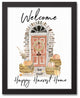 Harvest Door Step 12.73 x 15.73 Black Framed Canvas