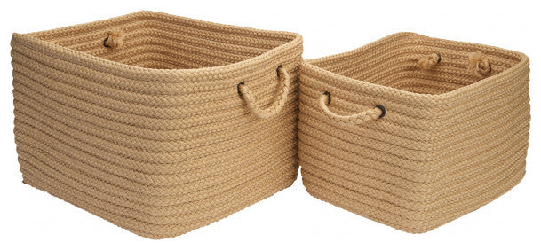 Colonial Mills Basket Modern Farmhouse Braided Mudroom Hazelnut Rectangle