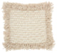 Nourison Home 18"x18" Mina Victory Loop Stripe Center Natural Throw Pillows