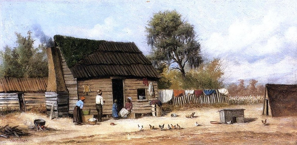 William Aiken Walker Cabin in the South, 15"x30" Wall Decal