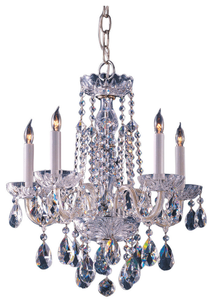 Crystorama Traditional Crystal 5-Light Mini Chandelier