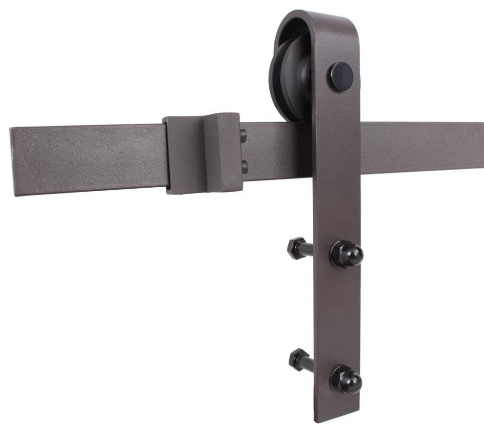 TMS K Series Barn Door With Black Sliding Hardware Kit, Denim Blue, 36"x84"