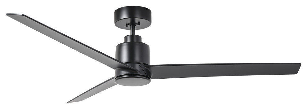 54-inch Industrial Ceiling Fans without Light, Black