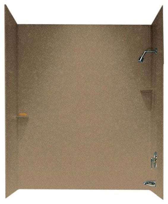 Swan 30x60x72 Solid Surface Bathtub Wall Kit, Barley
