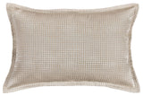 Sydney Champagne Jacquard Lumbar Pillow, 16"x24"