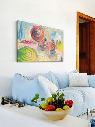 "Relaxation" Painting Print on Wrapped Canvas, 60"x40"