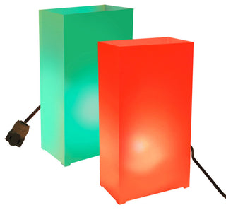 Electric Luminaria Kit With 10 Lights Red and Green