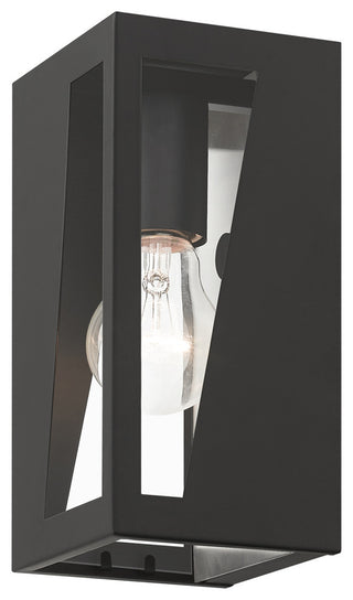 Livex Lighting Forsyth 1-Light Black Outdoor Small Wall Lantern