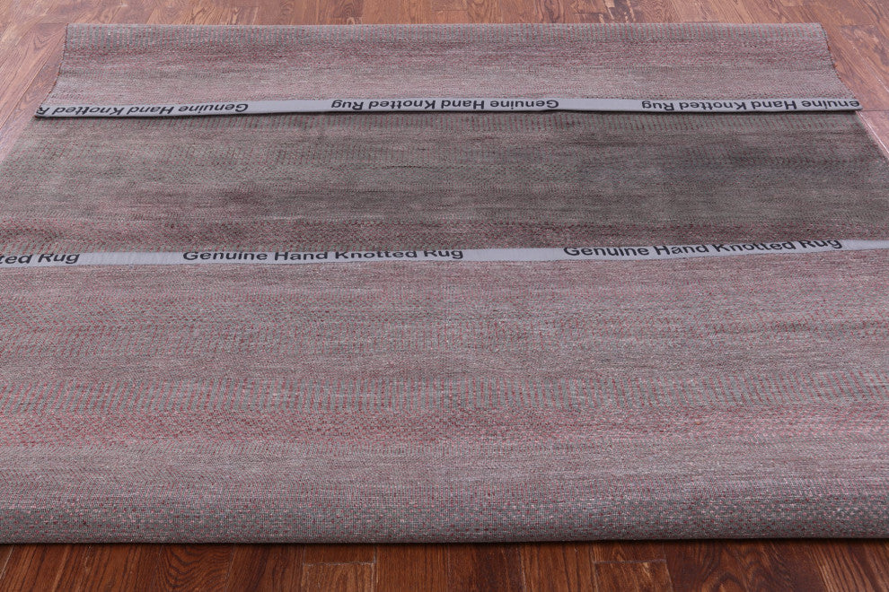 Wool and Silk Savannah Grass Hand Knotted Rug 8' 1" X 10' 0" Q11430