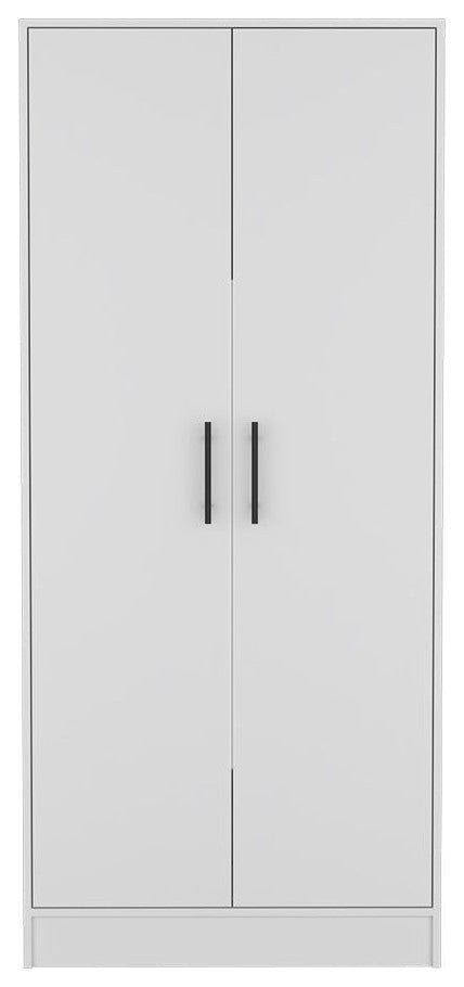 FM Furniture Wyoming 2-Piece Bedroom Set With Armoire and 6-Drawer Dresser