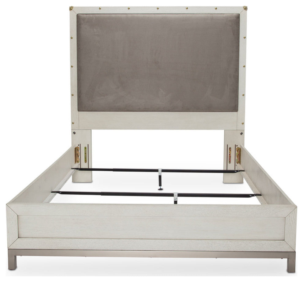 Menlo Station Cal. King Panel Bed, Eucalyptus