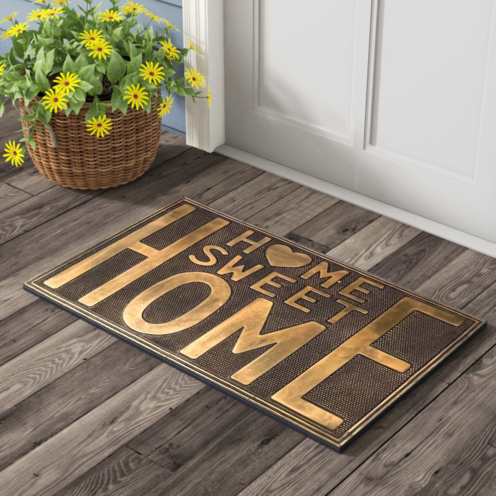 A1HC Rubber Pin Home Welcome Door Mats 18"X30", Home Sweet Home