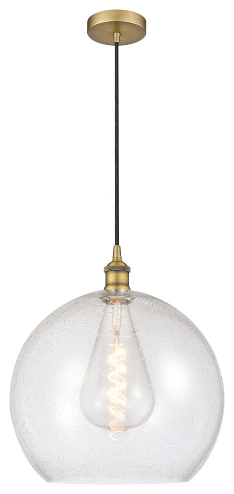 Innovations 616-1P-BB-G124-14-LED 1-Light Pendant, Brushed Brass