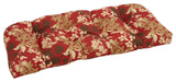 42"x19" U-Shaped Tufted Settee/Bench Cushion, Montfleuri Sangria
