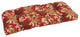 42"x19" U-Shaped Tufted Settee/Bench Cushion, Montfleuri Sangria