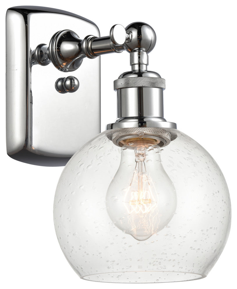 Innovations 516-1W-PC-G124-6 1 Light 6" Sconce, Polished Chrome