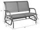 Costway 48'' Outdoor Patio Swing Glider Bench Chair Loveseat Rocker Grey