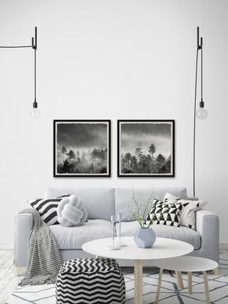 The Forest Spoke Diptych, 2-Piece Set, 24x24 Panels