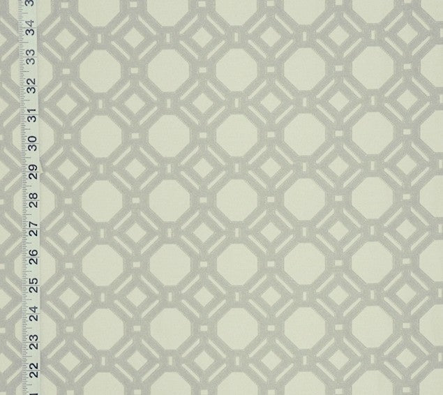 Asian grey Lattice Fabric Reversible Geometric Woven Upholstery material, Standard Cut