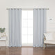 Basketweave Faux Linen Grommet Blackout Curtains