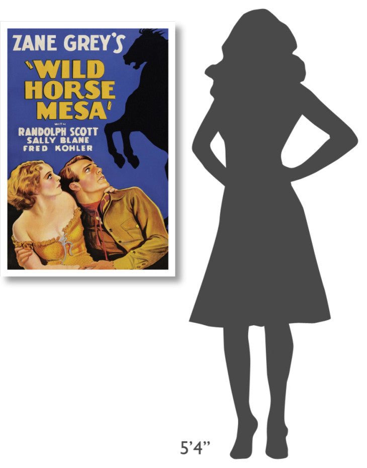"Vintage Westerns: Wild Horse Mesa" Digital Paper Print, 26"x38"
