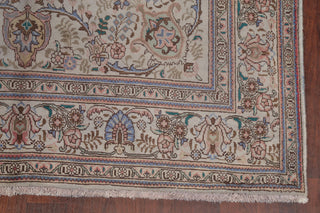 Consigned, Traditional Handmade Vintage Oriental Persian Faded Rug, Gray, 6x10