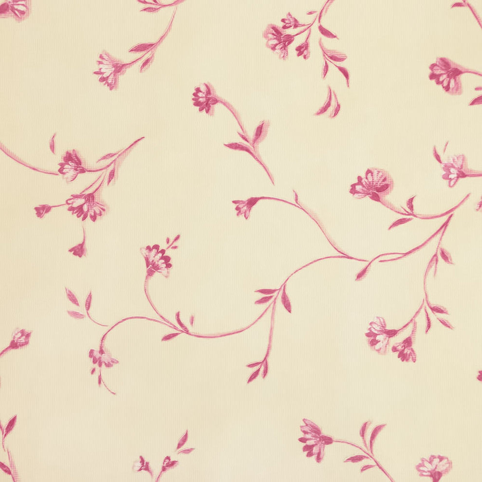 Violet Carnation - Vinyl Self-Adhesive Wallpaper Prepasted Wall Decor (Roll)