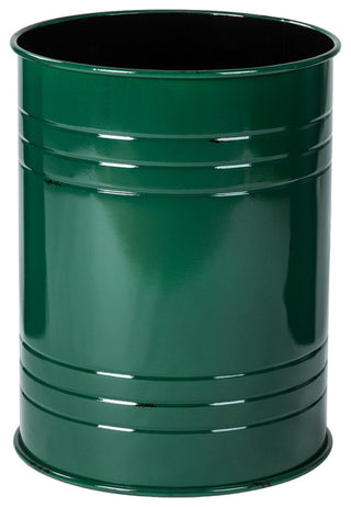 Farmhouse Metal With Solid Wood Seat Storage Stool, Set of 2, Hunter Green