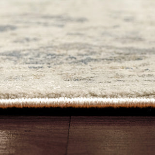 Castilla Gray And Blue Area Rug, 3.11'x5.7'