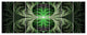 Fabulous Green Fractal Texture, Abstract Canvas Art Print, 83"x32", 7 Panels
