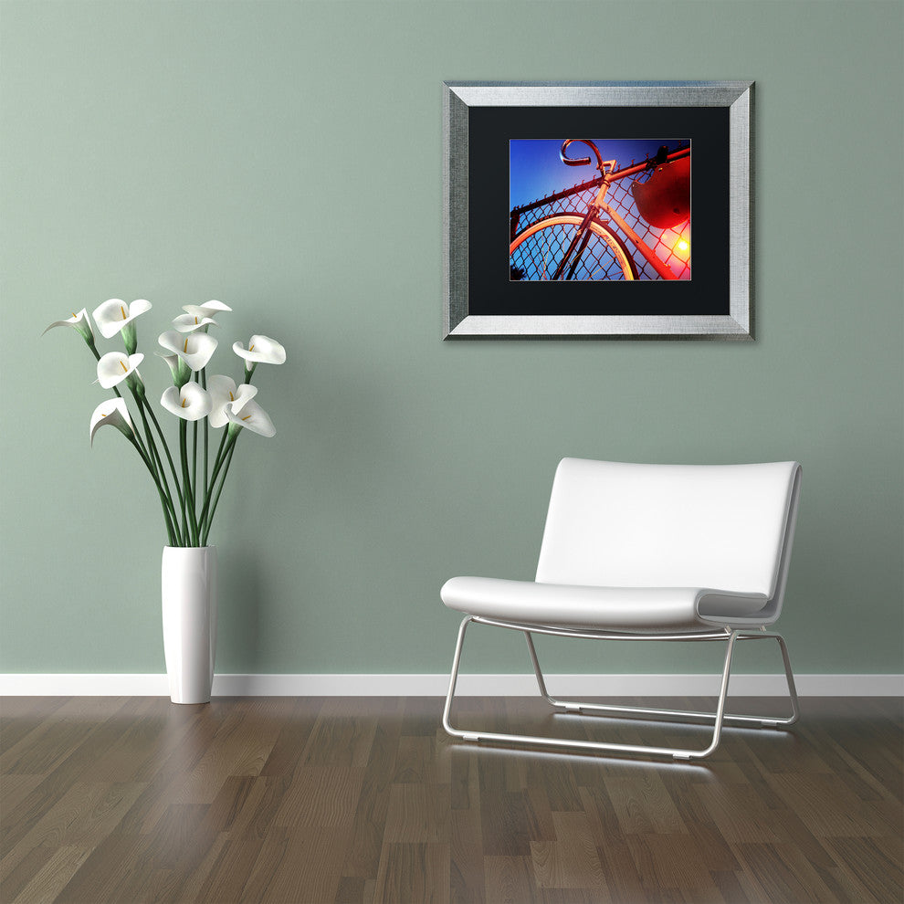 Jason Shaffer 'Fixie' Matted Framed Art, Silver Frame, Black Mat, 20x16