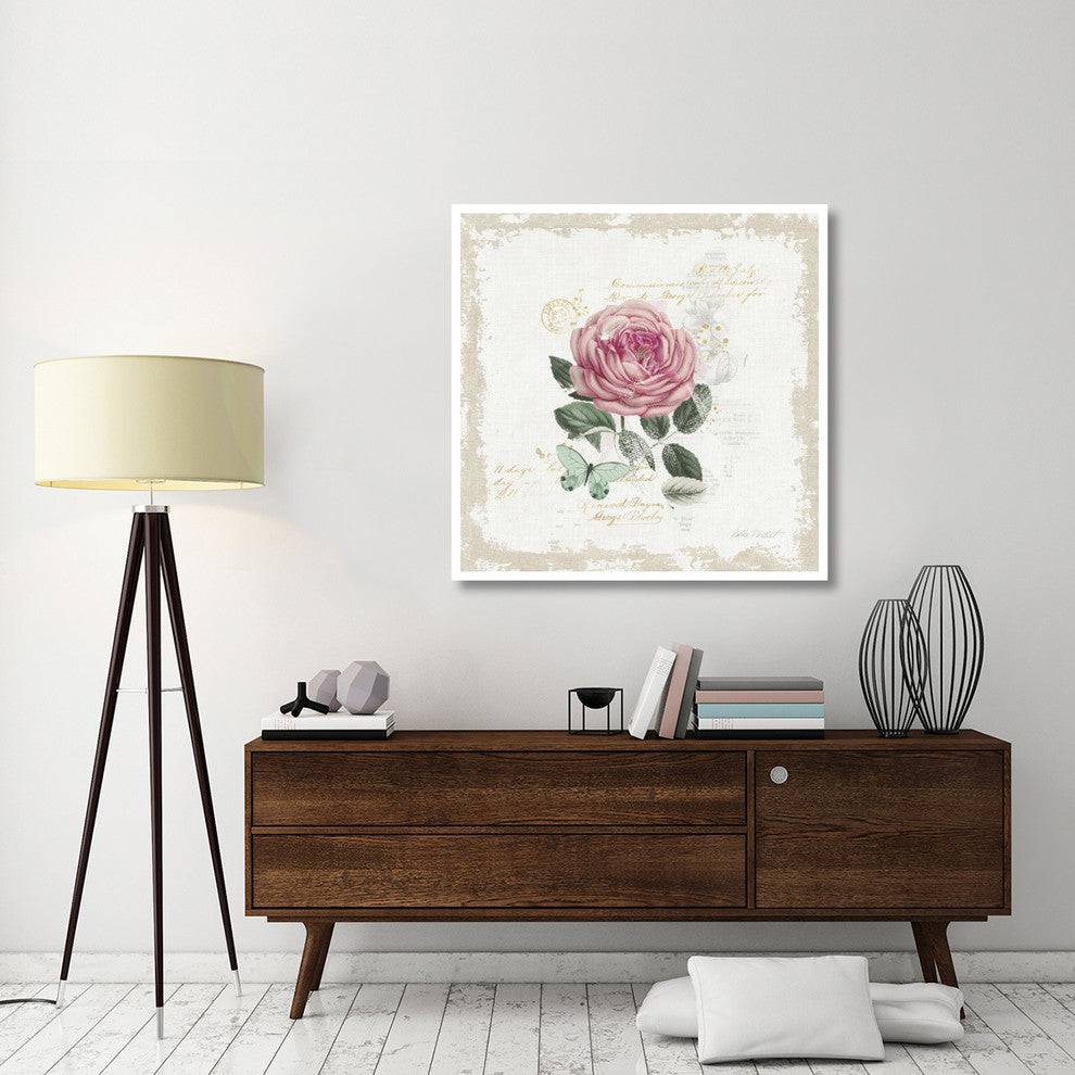 "French Romance IV Distressed" Digital Paper Print by Katie Pertiet, 42"x42"