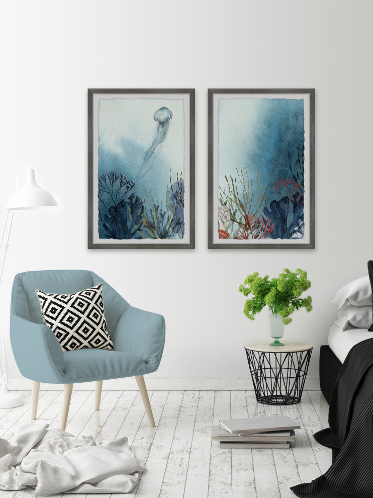 Jelly Habitat Diptych, 2-Piece Set, 8x12 Panels