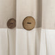 Linen Button Single Window Panel, Linen, 95"x40"