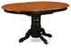 Jolene Dining Table Set, Black and Cherry, 7 Pieces, Microfiber