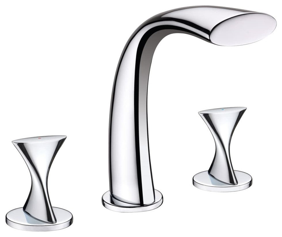 Lazia Double Handled Chrome Bathtub Faucet
