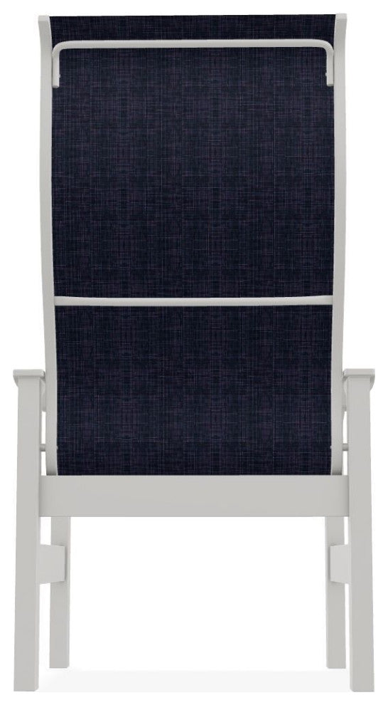 Leeward Sling Outdoor Supreme Armchair, Moments Navy/Snow
